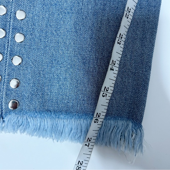 ETIENNE MARCEL Denim Studded Panel Jeans High Rise Skinny (Size 29) - Picture 7 of 8